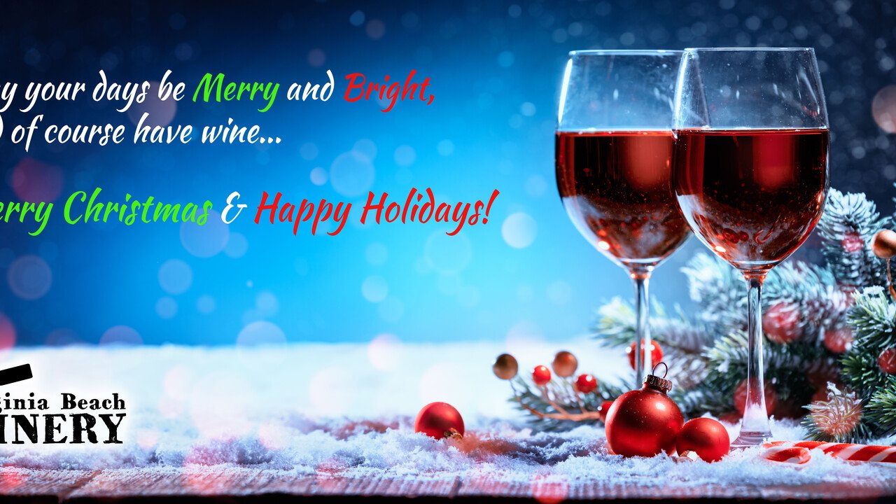 Virginia Beach Winery Merry Christmas & Happy Holidays